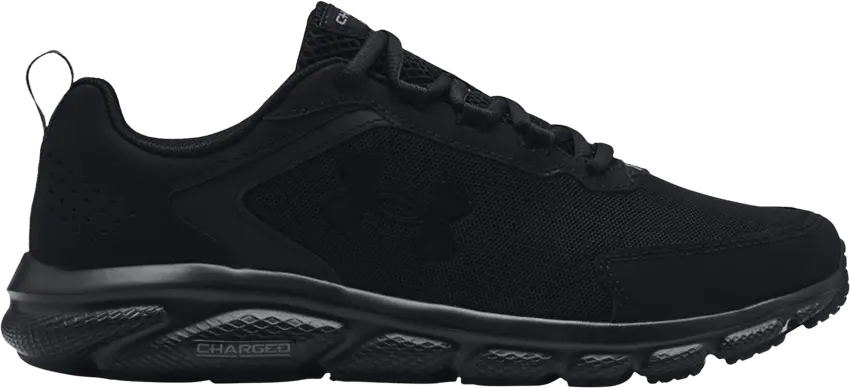  Under Armour Charged Assert 9 4E Wide &#039;Triple Black&#039;