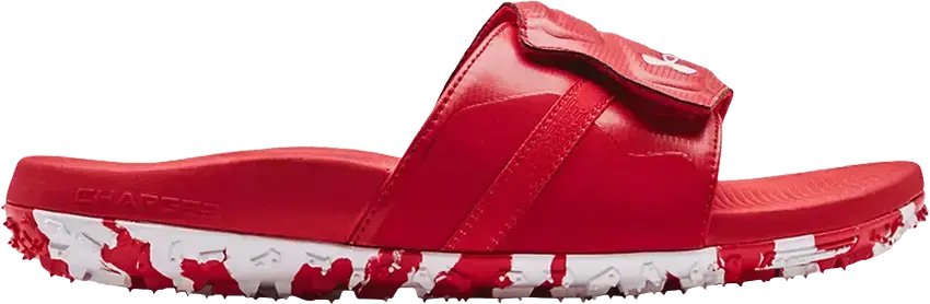  Under Armour Fat Tire Slide &#039;Red White&#039;