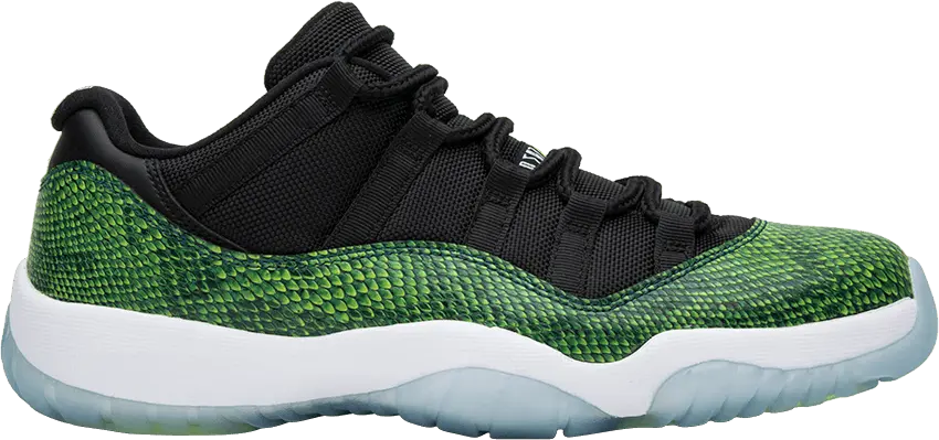  Jordan 11 Retro Low Green Snakeskin