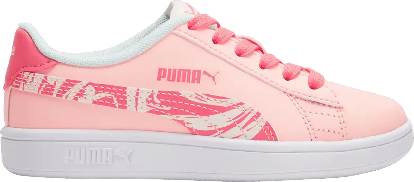  Puma Smash V2 Little Kid &#039;Flamingo&#039;