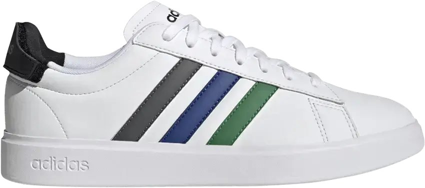  Adidas Grand Court 2.0 &#039;Green Blue Grey Stripe&#039;