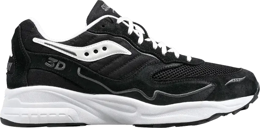  Saucony 3D Grid Hurricane Black White