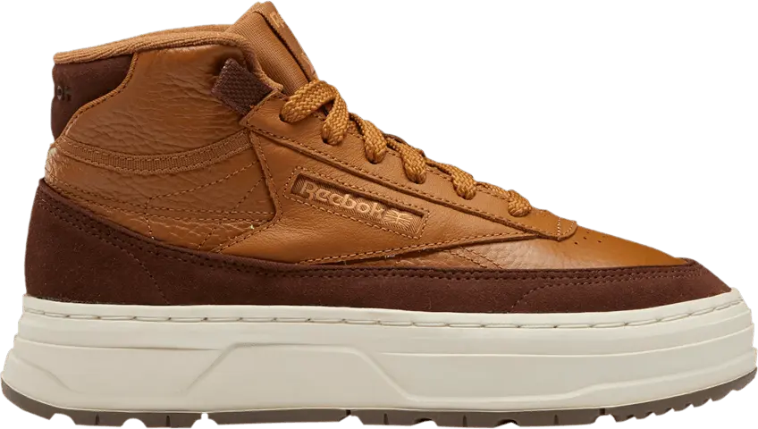  Reebok Wmns Club C Geo Mid &#039;Wild Brown&#039;