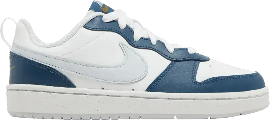  Nike Court Borough Low 2 SE GS &#039;White Valerian Blue&#039;