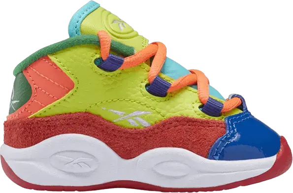  Reebok Question Mid Toddler &#039;Color Explosion&#039;