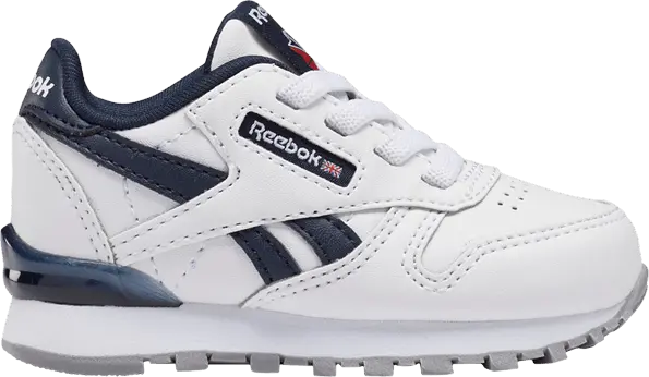  Reebok Classic Leather Step &#039;n&#039; Flash Toddler &#039;White Vector Navy&#039;