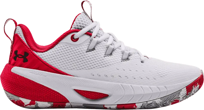  Under Armour Wmns HOVR Ascent &#039;White Red&#039;