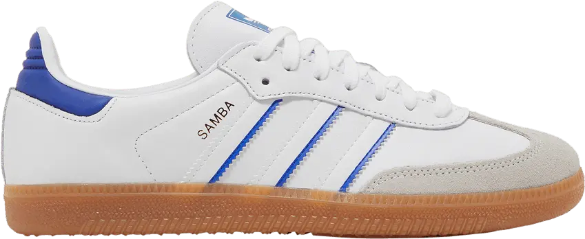  Adidas adidas Samba Leather Cloud White Lucid Blue