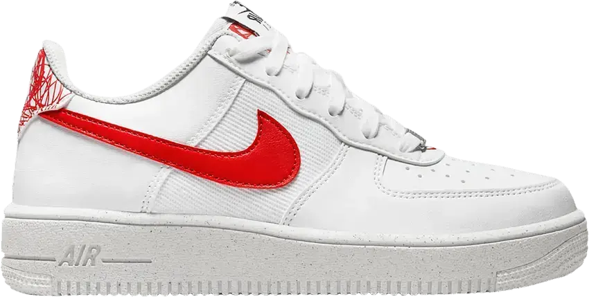  Nike Air Force 1 Crater Next Nature GS &#039;White Habanero Red&#039;