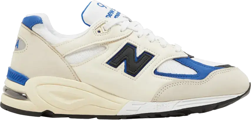  New Balance 990v2 MiUSA White Blue