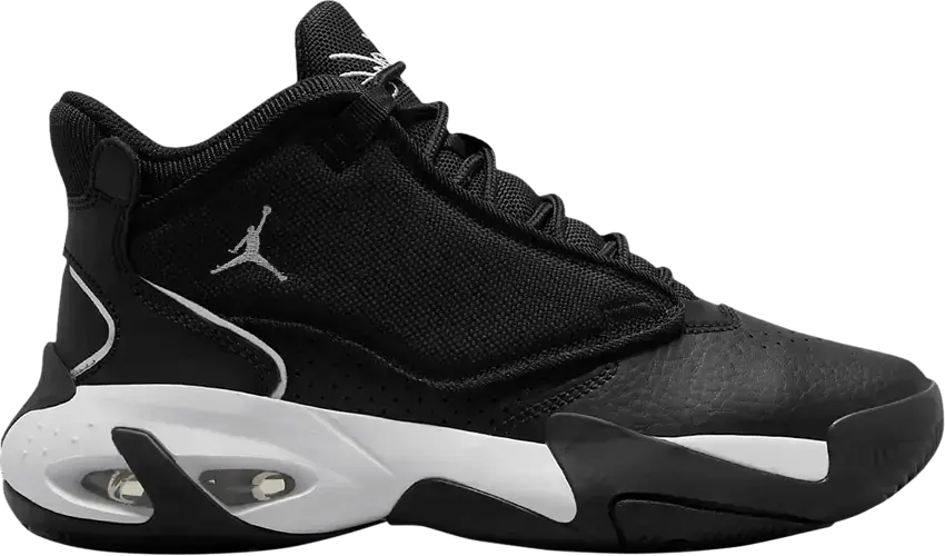  Jordan Max Aura 4 Black Metallic Silver (GS)