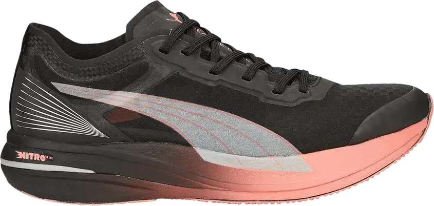  Puma Wmns Deviate Nitro Carbon &#039;Black Carnation Pink&#039;