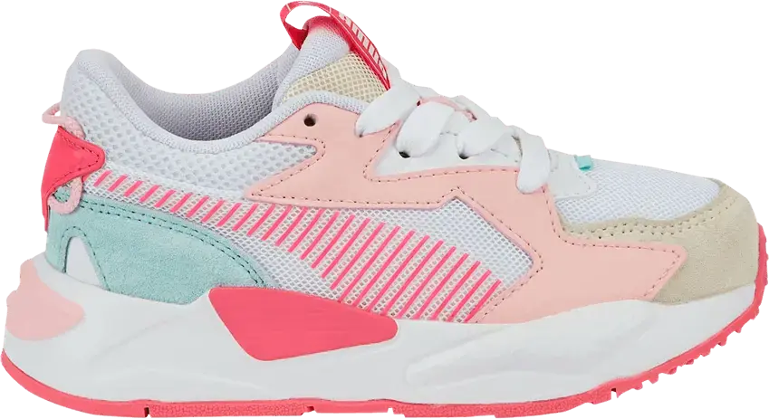  Puma RS-Z Top Little Kid &#039;White Sunset Pink