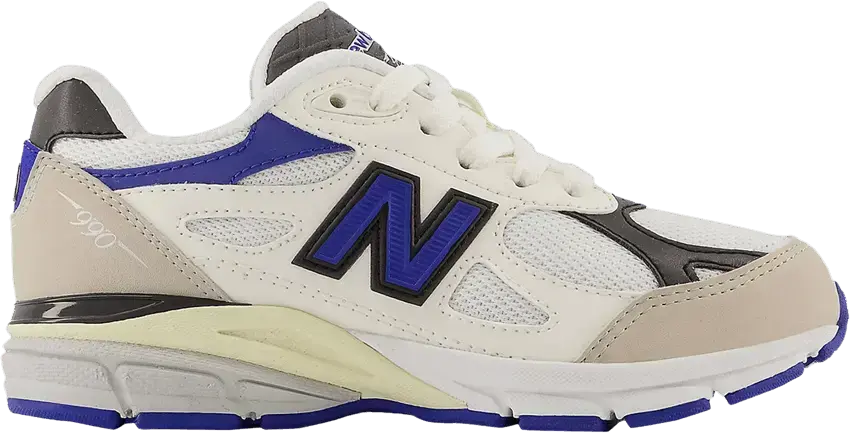  New Balance Teddy Santis x 990v3 Little Kid Wide &#039;White Blue&#039;