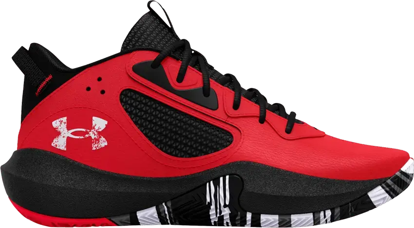  Under Armour Lockdown 6 GS &#039;Red Black&#039;