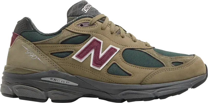  New Balance 990v3 MiUSA Teddy Santis Green Purple