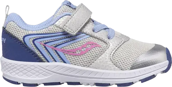  Saucony Wind FST Little Kid &#039;Silver Blue Pink&#039;