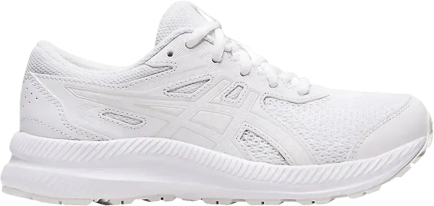  Asics Contend 8 GS &#039;Triple White&#039;