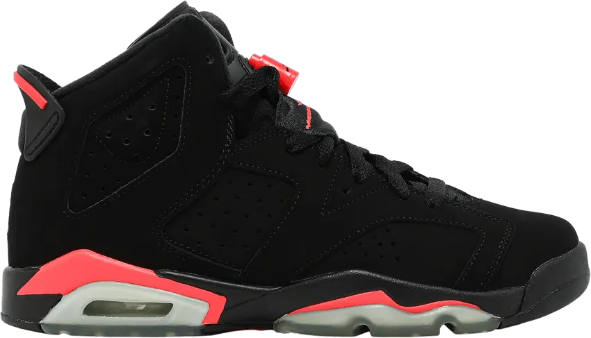  Jordan 6 Retro Infrared Black (2014) (GS)