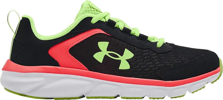  Under Armour Assert 9 GS &#039;Black Penta Pink&#039;