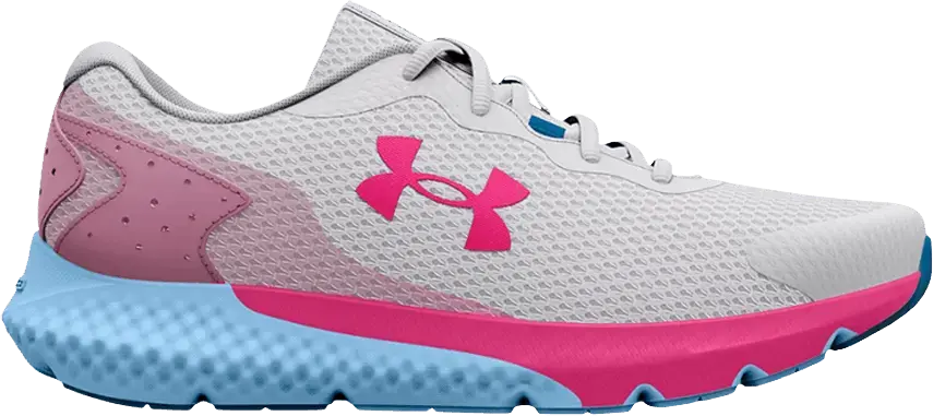  Under Armour Charged Rogue 3 GS &#039;Halo Grey Peninsula Blue&#039;