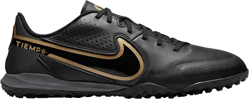  Nike Tiempo Legend 9 Academy TF &#039;Black Metallic Gold&#039;