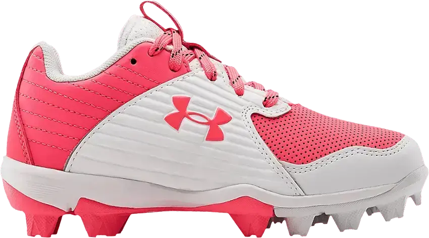  Under Armour Leadoff Low RM GS &#039;Cerise White&#039;