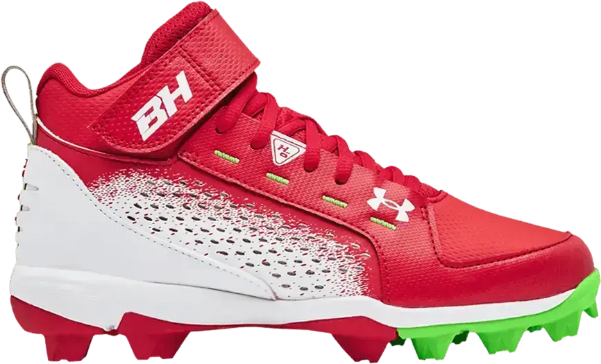 Under Armour Harper 6 Mid RM GS &#039;Red Hyper Green&#039;