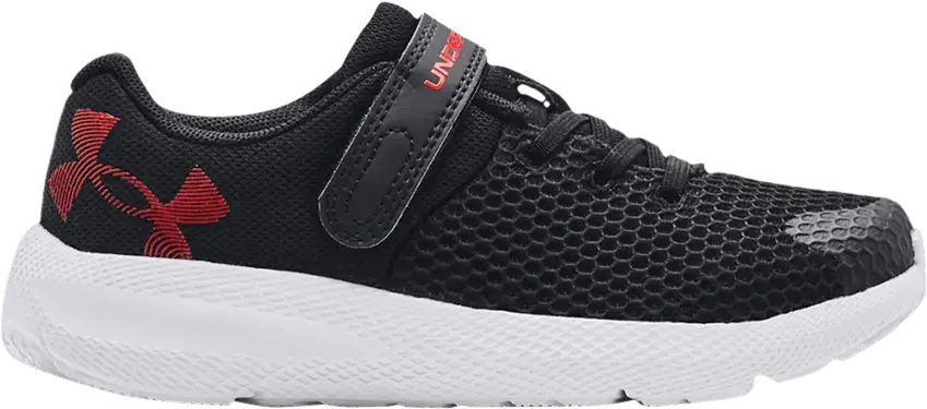  Under Armour Charged Pursuit 2 AC PS &#039;Big Logo - Black White&#039;