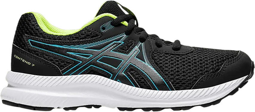  Asics Contend 7 GS &#039;Black Digital Aqua&#039;