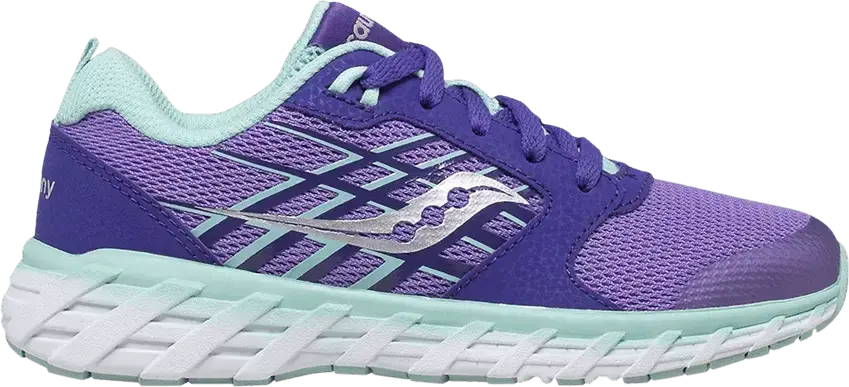  Saucony Wind 2.0 Lace Big Kid &#039;Purple&#039;