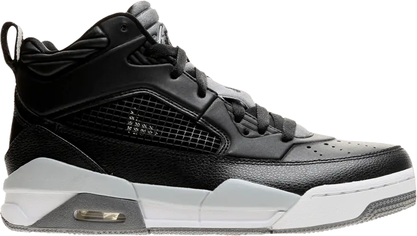  Jordan Flight 9.5 Black Cool Grey White (GS)