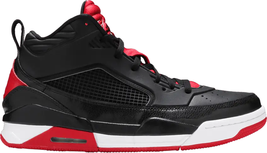  Jordan Flight 9.5 Black Gym Red