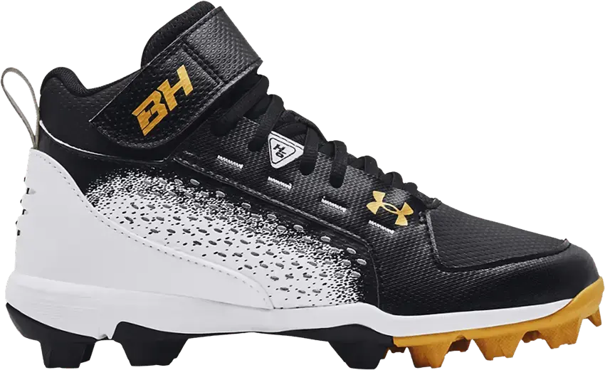  Under Armour Harper 6 Mid RM GS &#039;Black White&#039;