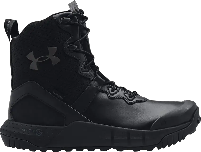  Under Armour Micro G Valsetz Leather &#039;Black Jet Grey&#039;