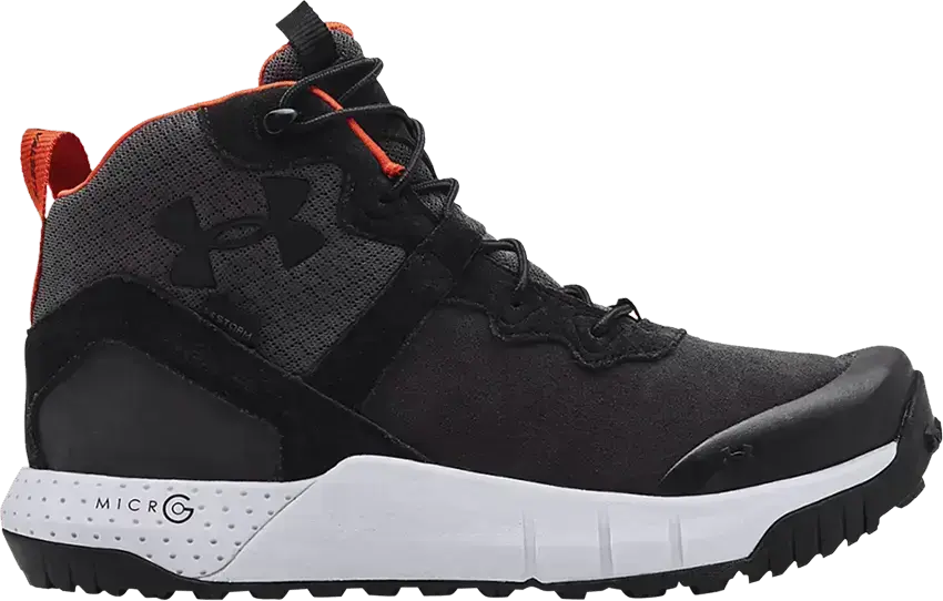  Under Armour Micro G Valsetz Mid Leather &#039;Jet Grey&#039;