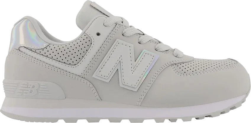  New Balance 574 Bungee Little Kid &#039;Summer Fog White&#039;