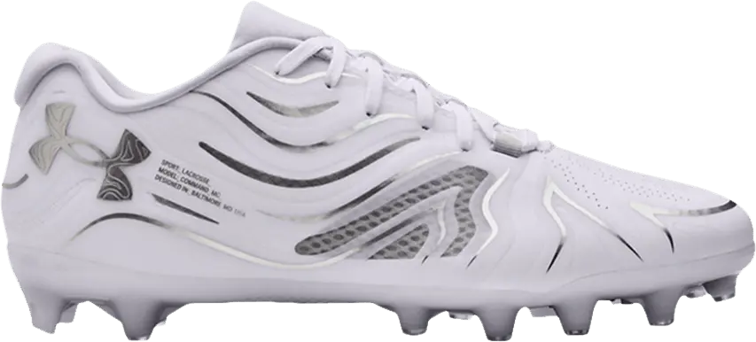 Under Armour Command MC Lacrosse &#039;White Metallic Silver&#039;