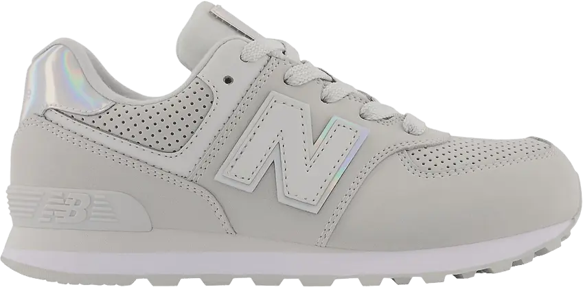  New Balance 574 Bungee Little Kid Wide &#039;Summer Fog White&#039;