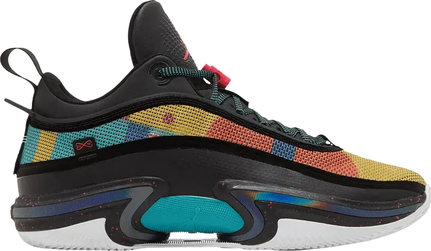  Air Jordan 36 Low &#039;Black Multi-Color&#039;