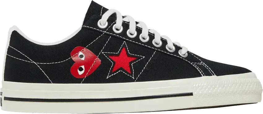  Converse One Star Ox Comme des Garcons PLAY Black
