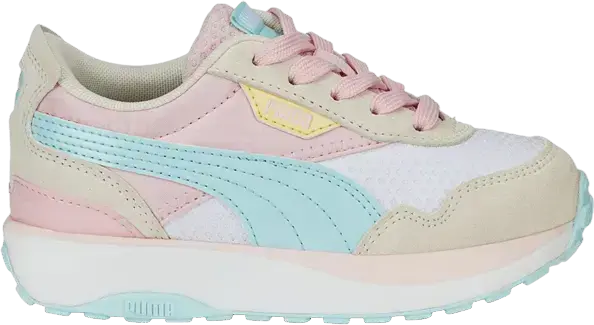  Puma Cruise Rider Peony Little Kid &#039;Almond Blossom Light Aqua&#039;