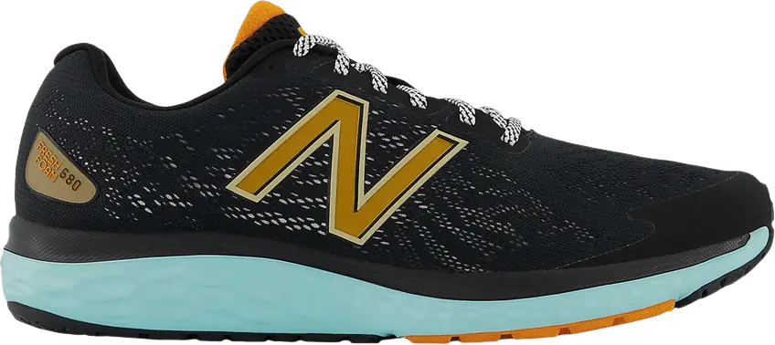  New Balance Fresh Foam 680v7 4E Wide &#039;Black Marigold&#039;