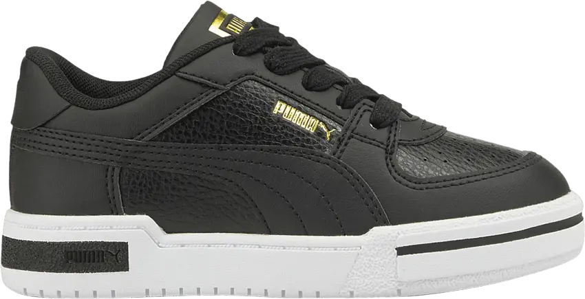  Puma CA Pro Classic Little Kid &#039;Black White Gold&#039;