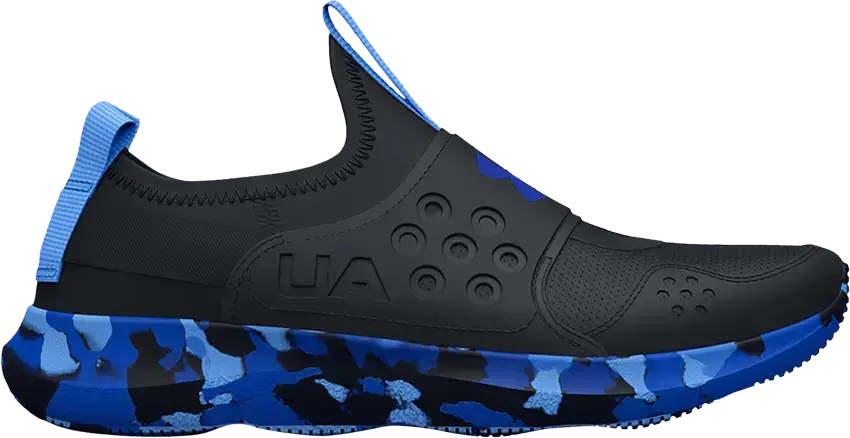 Under Armour Runplay GS &#039;Black Carolina Blue Camo&#039;