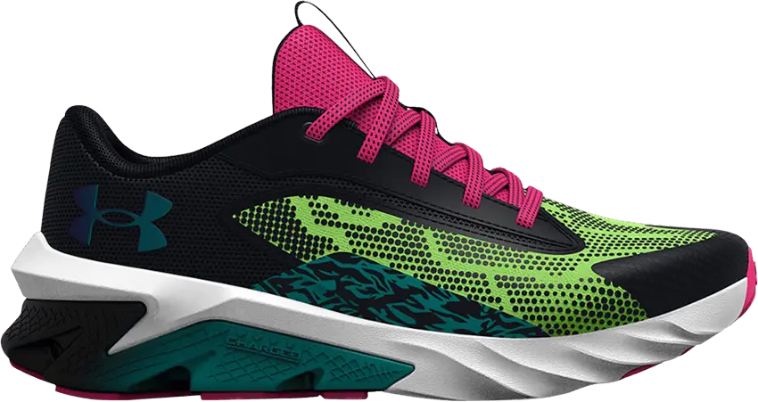 Under Armour Scramjet 4 Wild GS &#039;Black Quirky Lime&#039;
