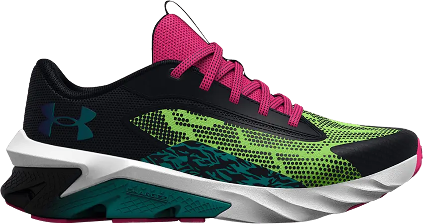  Under Armour Scramjet 4 Wild GS &#039;Black Quirky Lime&#039;