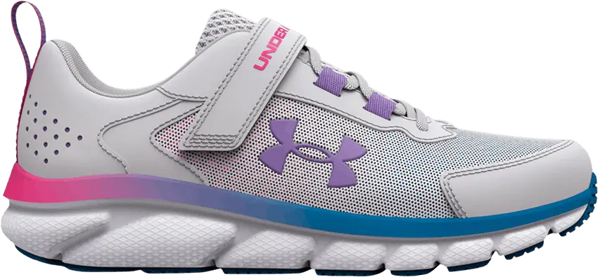  Under Armour Charged Assert 9 Wide AC PS &#039;Halo Grey White&#039;