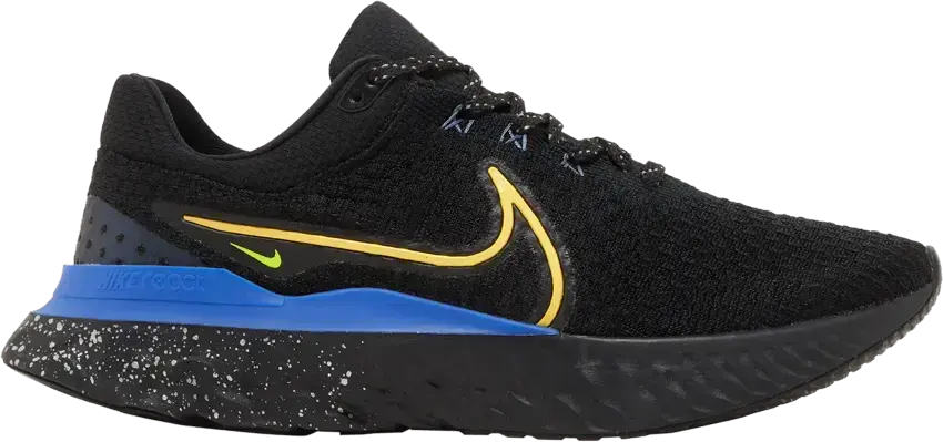  Nike React Infinity Run Flyknit 3 &#039;Black Citron Royal&#039;