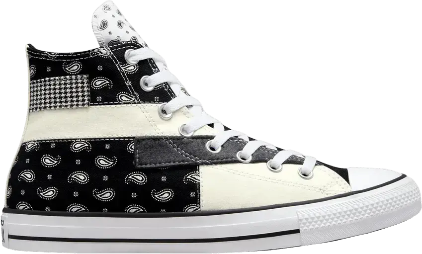  Converse Chuck Taylor All Star High &#039;Hacked Patterns - Black Paisley&#039;